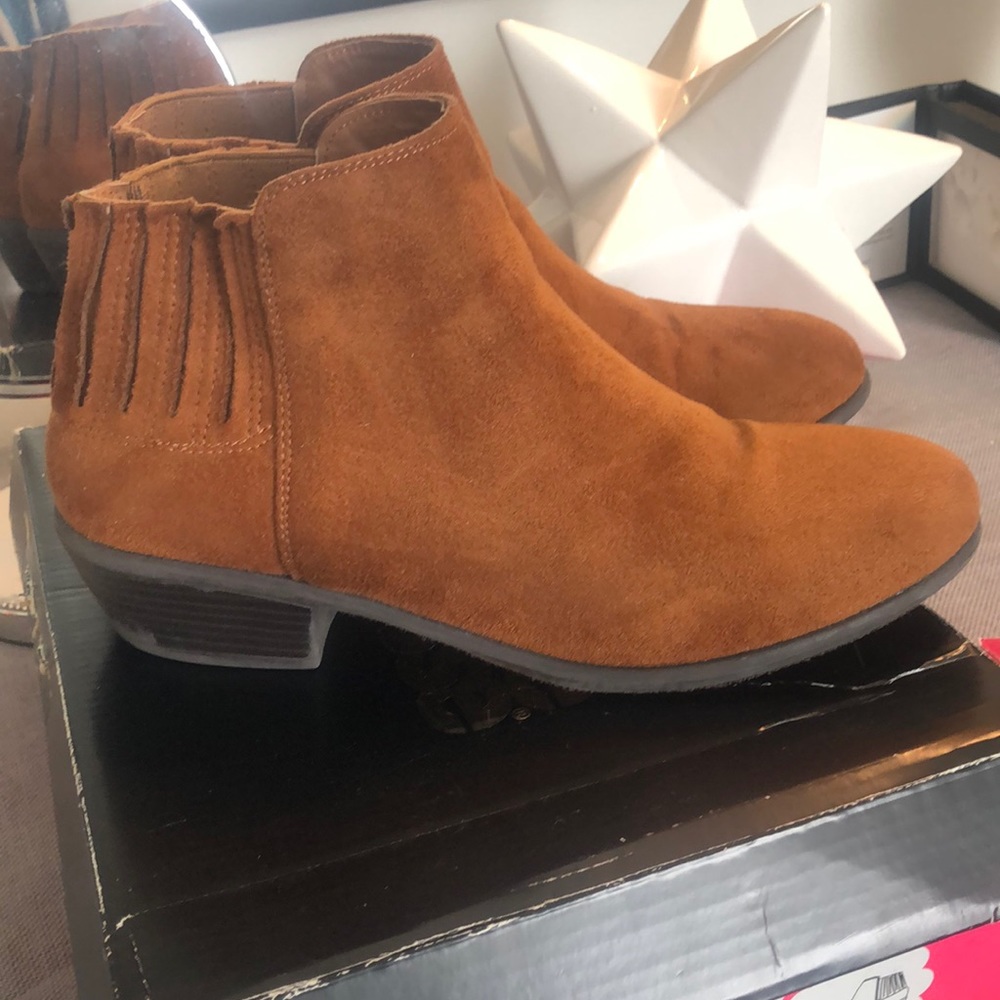 Charlotte Russe Brown Ankle Boots